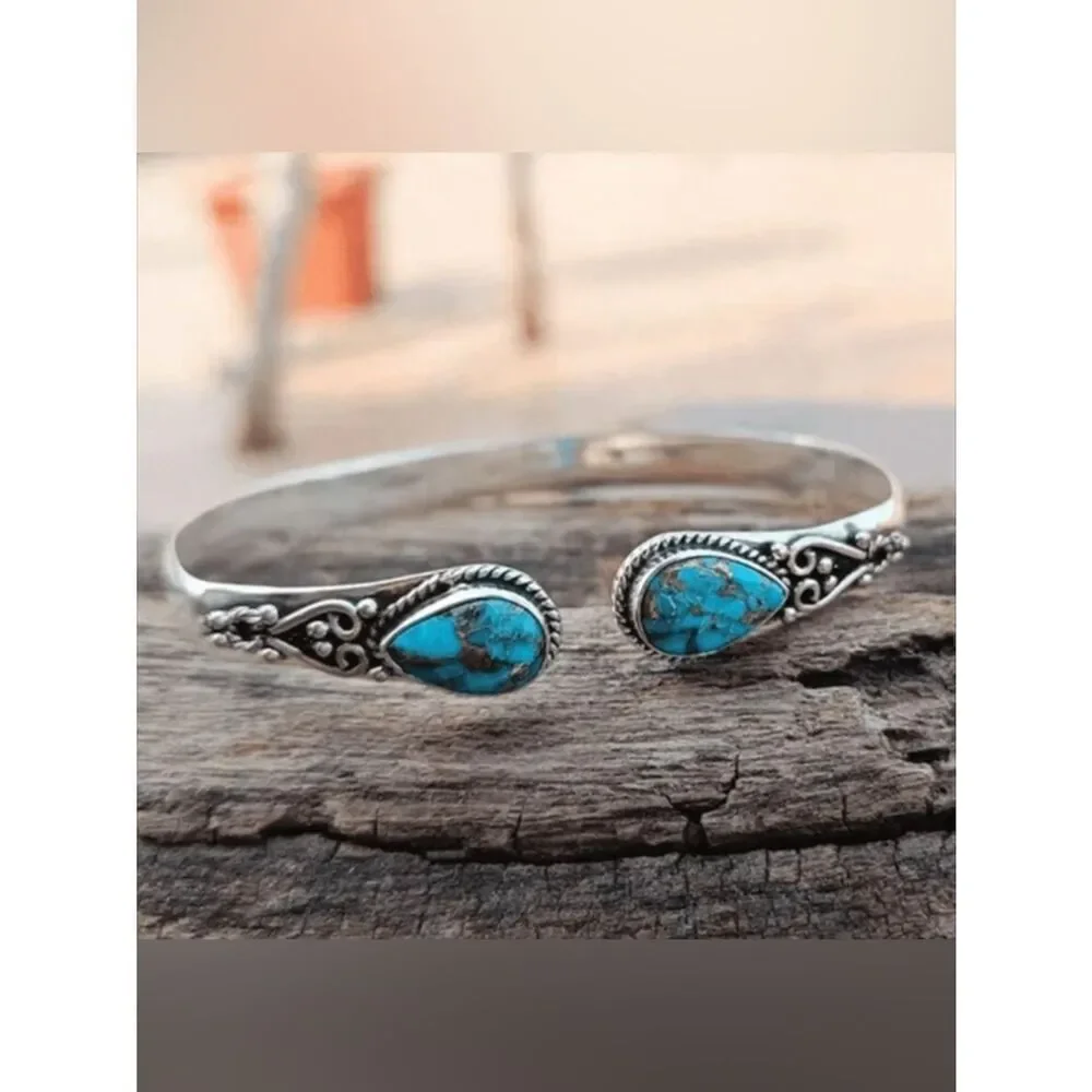 Boho Teardrop Cuff Bracelet S1358